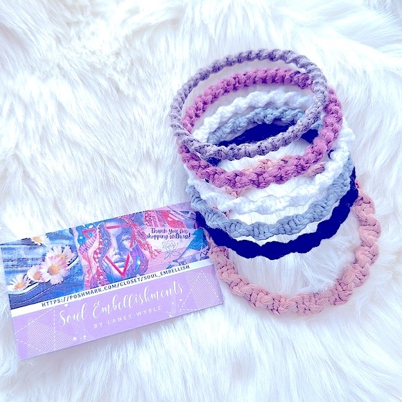 »-FaNcY MoDeRn MaCrAmE BaNgLe bRaCeLeTs«-«WoVeN »ClAsSiC bOhO sTyLe« BY ᒪᗩᑎEY♥️ - Picture 6 of 15